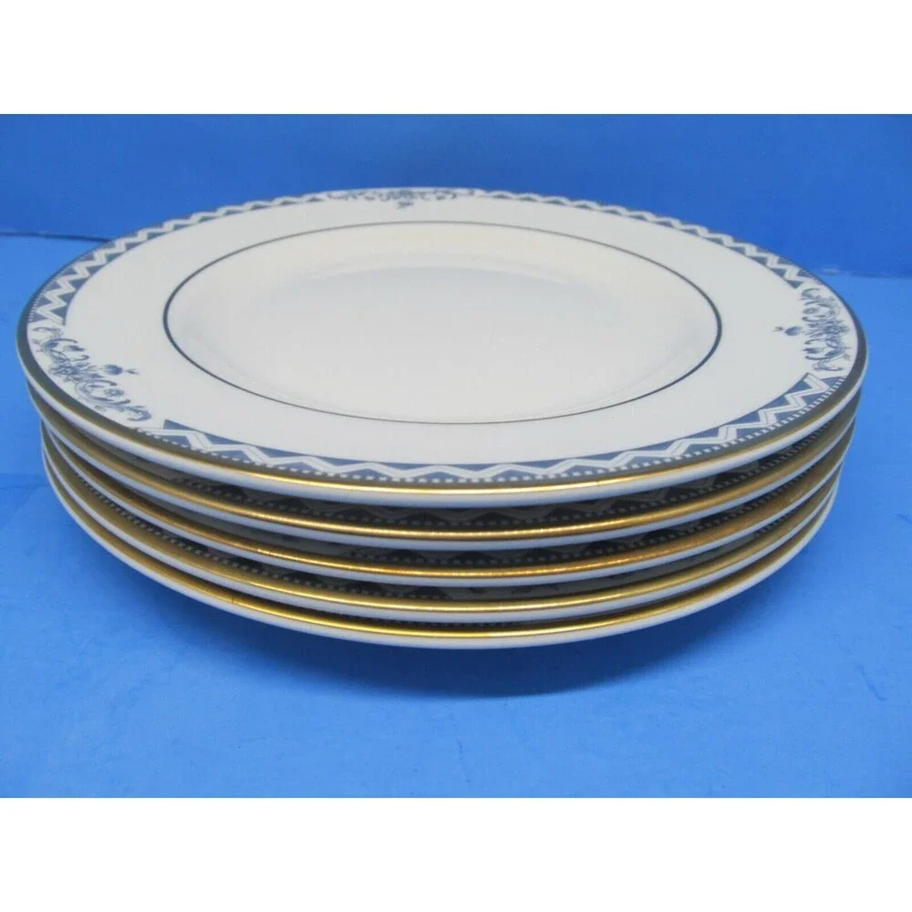 Royal Doulton Josephine Gold Dessert Bread Plates Bundle of 5
